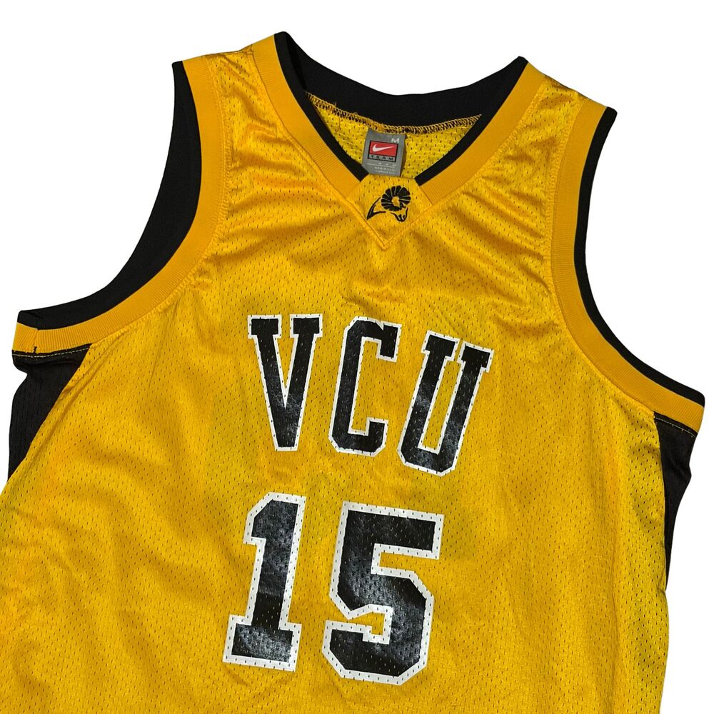 VCU Rams Virginia Commonwealth University Basketball Jersey Mens Medium Gold #15